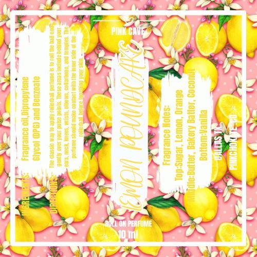 Lemon Poundcake Roll On Perfume Oil