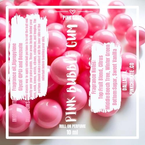 Pink Bubble Gum Roll on perfume oil