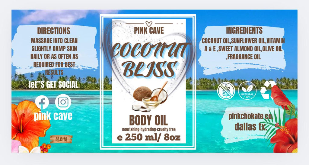 Coconut bliss  body oil